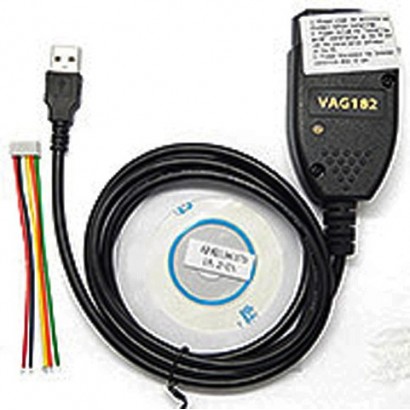 OBD2 USB Cable VAGCOM VAG 182 Auto Scanner Scan Tool for Audi VW Seat Black